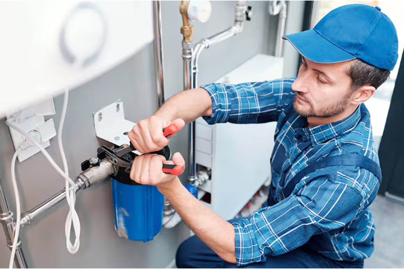 water filter installation